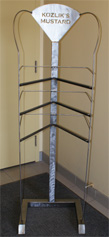 custom steel retail display rack small grocery merchandising point of sale P.O.S. image