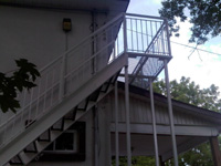 refinished metal stairway catwalk balcony exterior greater toronto area pictures